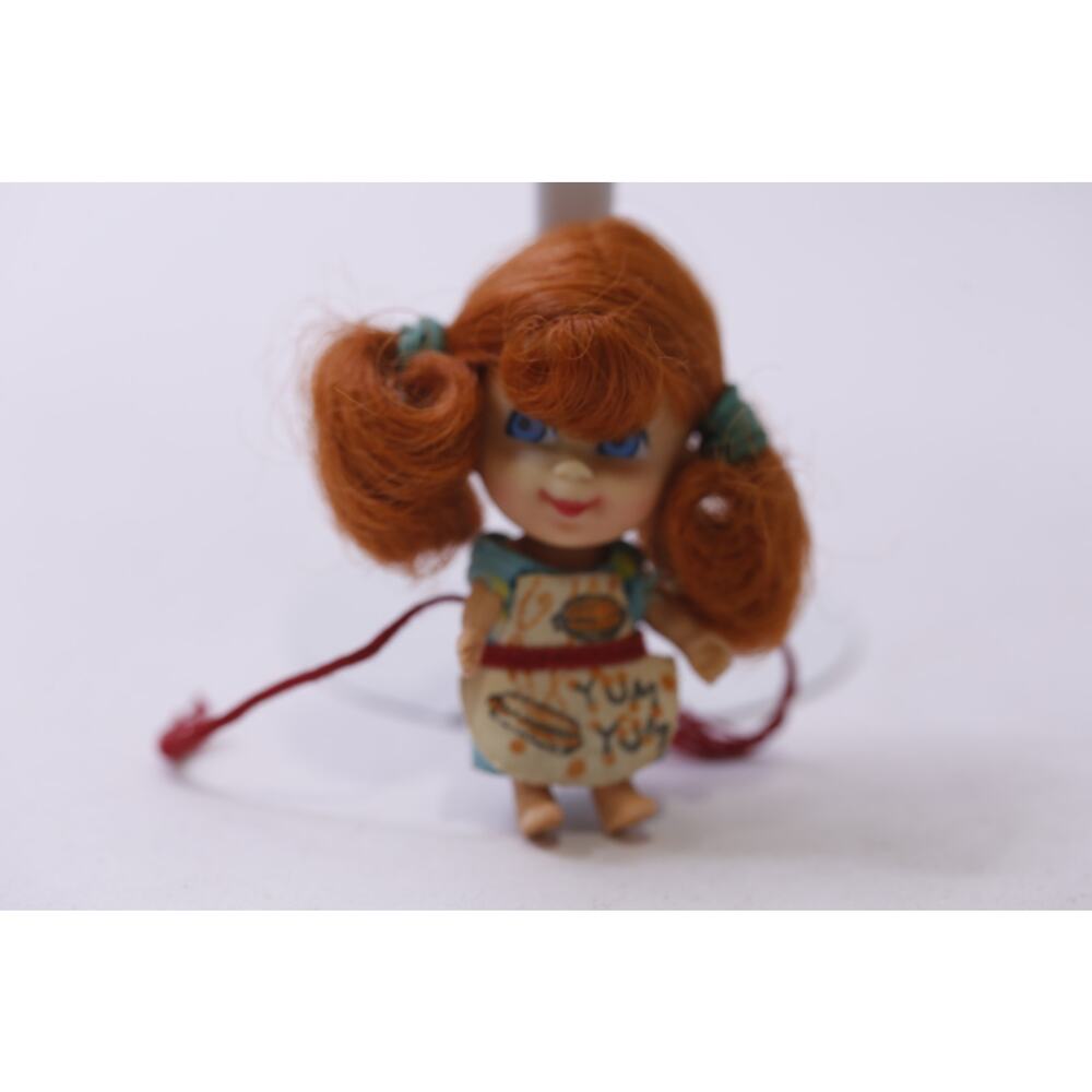 1960s, Liddle Kiddles, Trikey Triddle, Mini Doll, Apron, Mattel ~ 251210-WH 1372